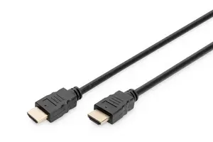 Digitus Premium High Speed HDMI Cable with Ethernet 1m HDMI Type A Male to HDMI Type A Male 4K Resolution Audio Return Channel Black
