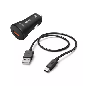 Hama 00183231 mobile device charger Smartphone Black Cigar lighter Fast charging Auto