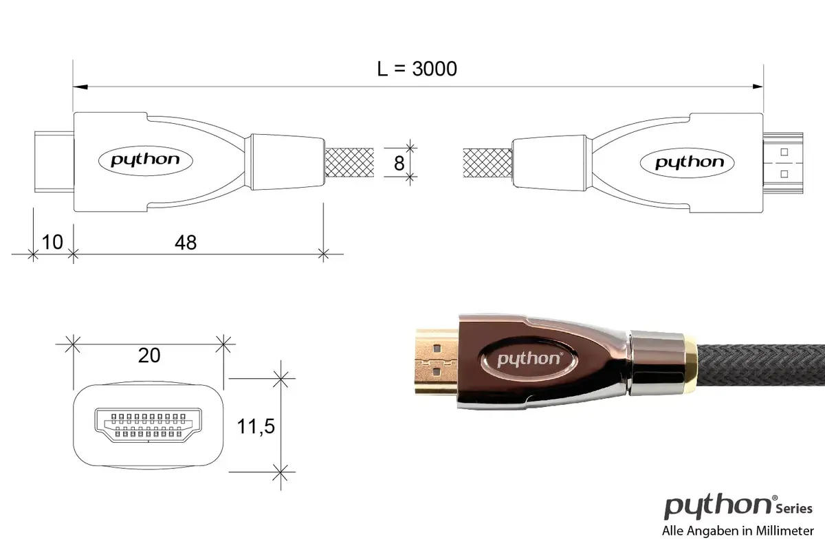 HDMI kabelis Alcasa GC-M0018 Photo 4