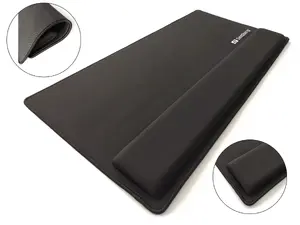 Игровой коврик для мыши Sandberg Desk Pad Pro XXL с подставкой под запястье черный монохромный нескользящая основа