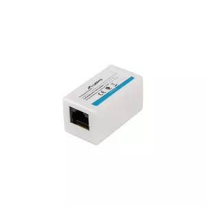 Lanberg AD-RJ45-RJ45-OU5 kabeļu spraudņu pāreja RJ-45 Balts
