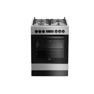 Beko FSM62320DSS cooker Freestanding cooker Gas Silver A