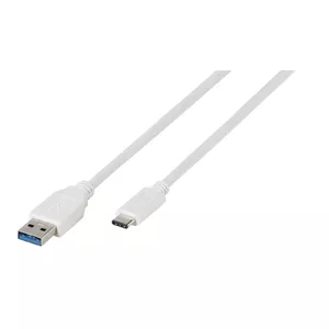 USB Cable Vivanco SuperSpeed USB 3.2 Gen 1 1m USB C USB A White