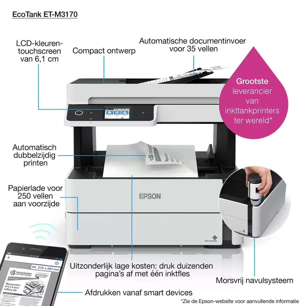 Daudzfunkcionālā ierīce Epson EcoTank ET-M3170 Photo 3