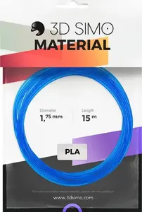 3Dsimo PLA transparent filament pack — blue, red & white — 3Dsimo-PLA-Transparent