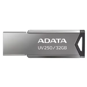 USB-флешка ADATA UV250 32 ГБ, USB 2.0 Type-A, без колпачка, серебристая