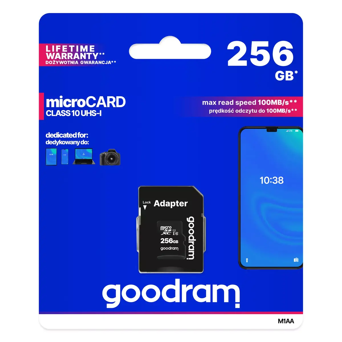 MicroSDXC GOODRAM 256GB UHS‑I (Class 10, U1) Photo 5