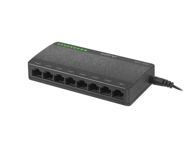 Unmanaged Switch LANBERG DSP1-1008 — 8× Gigabit Photo 3