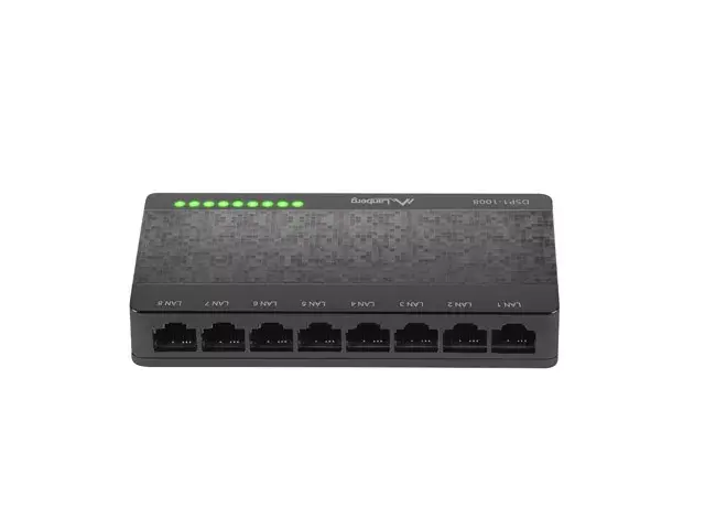 Unmanaged Switch LANBERG DSP1-1008 — 8× Gigabit Photo 4