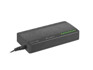 Unmanaged Switch LANBERG DSP1-1008 — 8-port Gigabit (10/100/1000), 16 Gbit/s switching, MAC 4000, AC adapter included