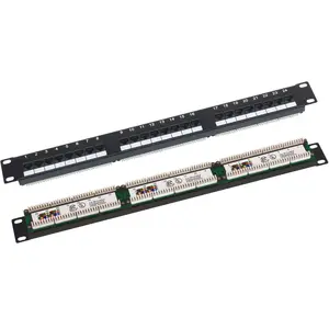 Patch panel Q-LANTEC PK-U5-1 1U 24-port Gigabit Ethernet RJ-45 Cat5e, steel, 483×44×50 mm