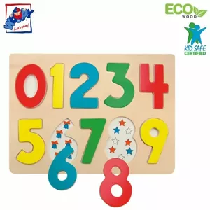 Развивающий пазл Woody 90325 — деревянный пазл из 10 деталей для детей от 3 лет