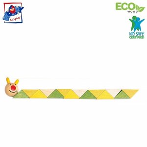 Woody 90491 Eco Wooden Educational hand motoric skills - Snake for kids 3y+ (21cm)