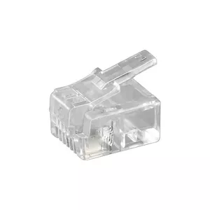 Microconnect KON501-10R vadu savienotājs RJ-11 6P4C Caurspīdīgs