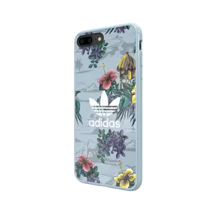 Silicone phone case ADIDAS Floral Case for Apple iPhone X/XS, blue