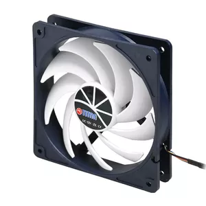 Titan TFD-12025SL12Z/KU Datora dzesēšanas sistēma Datora korpusam Ventilators 12 cm Zils, Balts