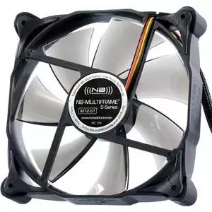 Datora korpusa ventilators NoiseBlocker Multiframe M12-P 120 mm, 2000 apgr/min, 133 m³/h, 4.5 V, melns