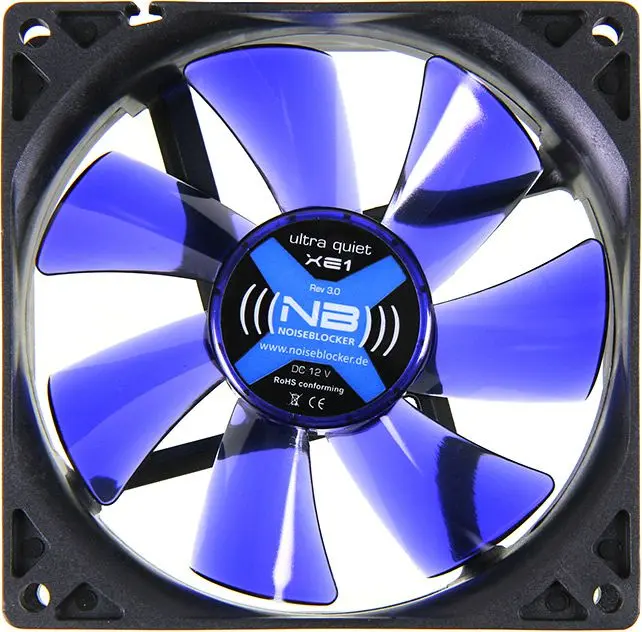 NoiseBlocker BlackSilentFan XE1 92 мм вентилятор корпуса Photo 2