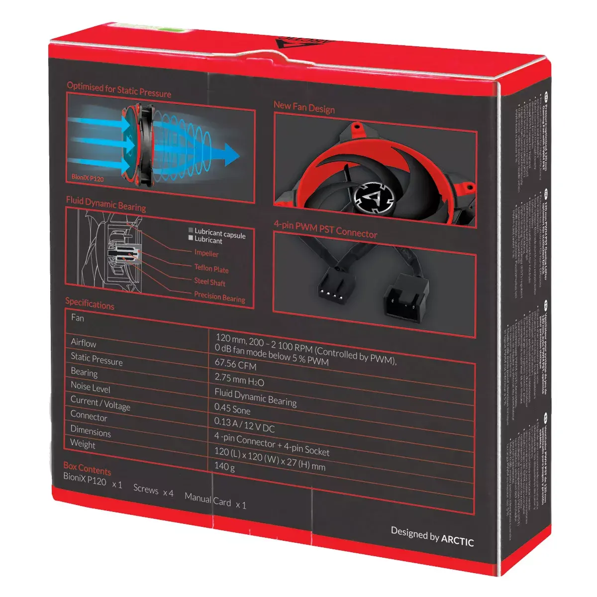Fan ARCTIC BioniX P120 Red Photo 7