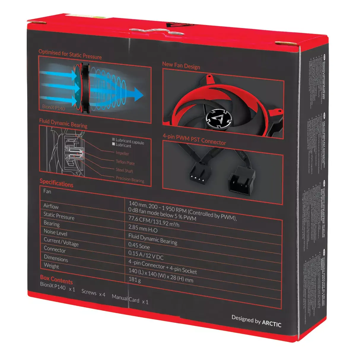 Ventilators ARCTIC BioniX P140 Sarkans Photo 7