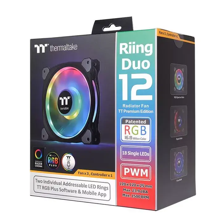 Вентилятор Thermaltake Riing Duo 12 RGB Premium Edition Photo 7