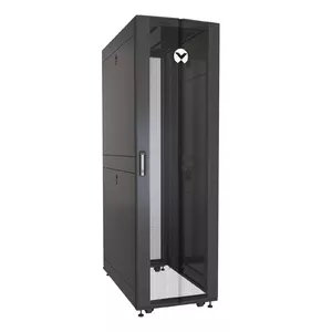 Vertiv VR Rack VR3100 statnis 42U Brīvi stāvošs plaukts Melns, Caurspīdīgs