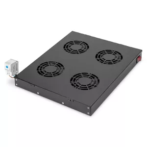Vented blank panel Digitus DN-19 FAN-4-HO-SW