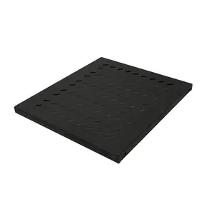 LogiLink SF1F15B 19-inch rack shelf for cabinets with a depth of 1200 mm in black