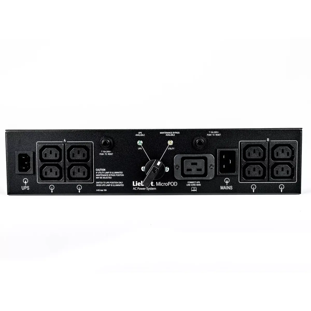 PDU Vertiv 2U MicroPod Внешний обходной распределительный блок Photo 3