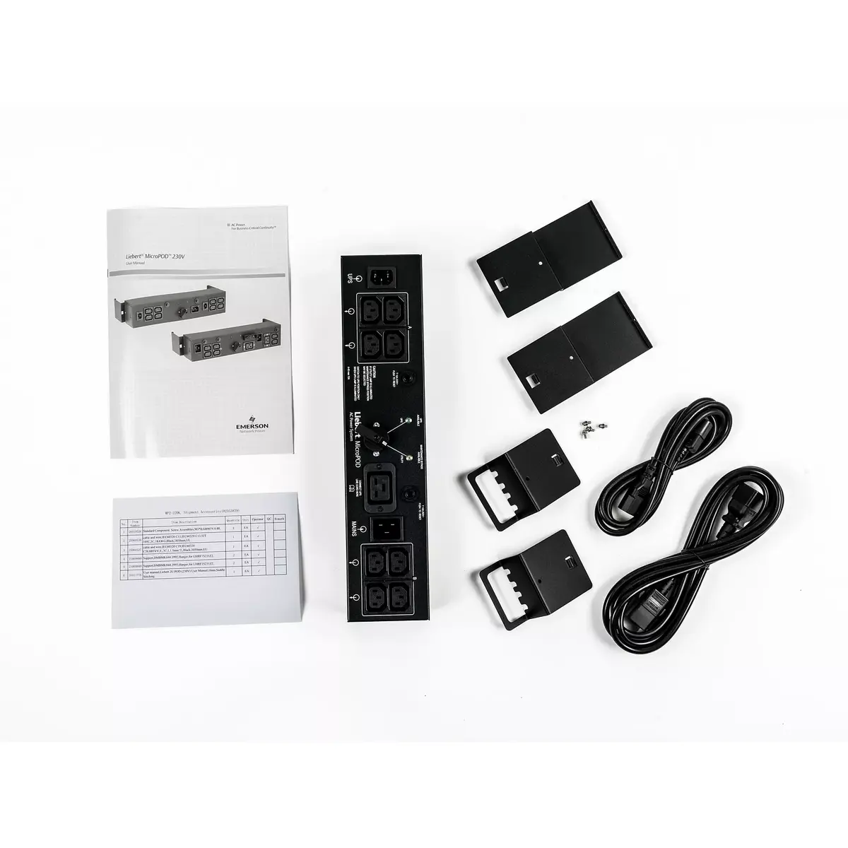 PDU Vertiv 2U MicroPod Внешний обходной распределительный блок Photo 5