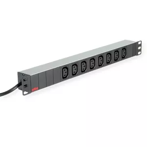 Power Extension ROLINE 19.07.1628 2m 8 AC Outlets Indoor Aluminium