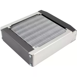 Radiator block Aqua-Computer 33701 — aluminium/copper/stainless steel, 160×140×40 mm, silver