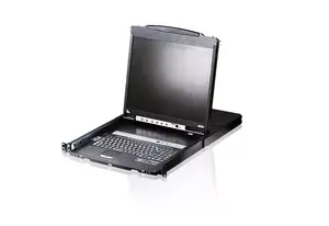 KVM slēdzis 16 porta 19" LCD ATEN CL5816N-ATA-XG — USB/PS/2, VGA, WUXGA 1920x1200, 1U, dual-rail
