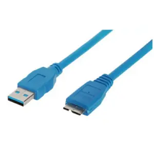 USB Cable ShiverPeaks BS77195 5m USB 3.2 Gen 1 Micro-USB B Blue