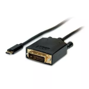 Video Cable Adapter VALUE 11.99.5831 1m USB C DVI Black