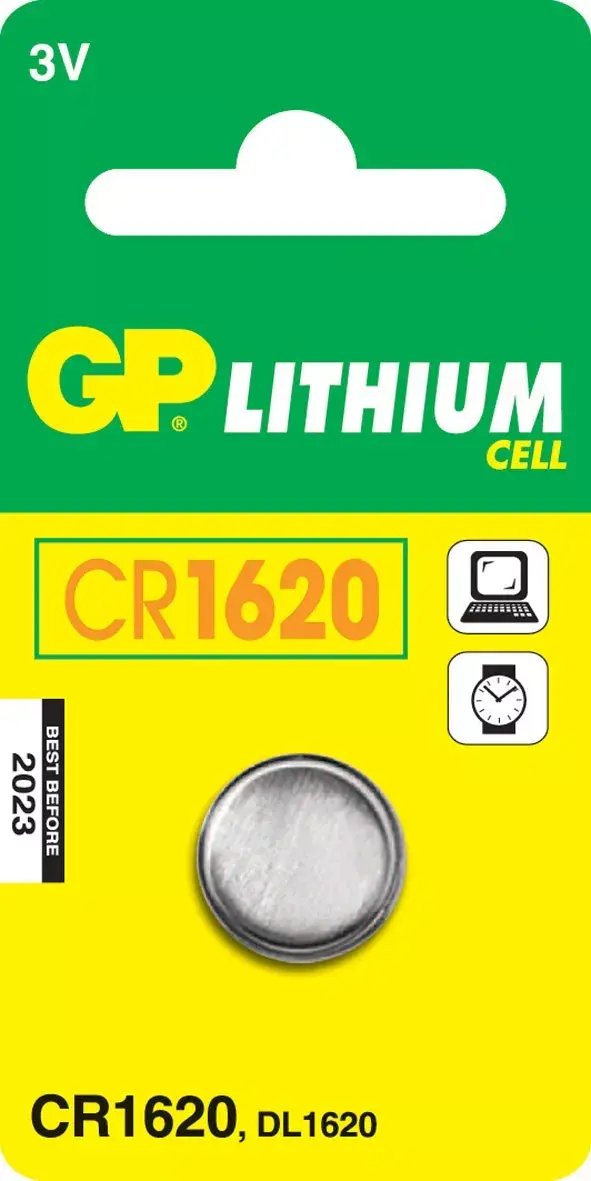 GP Litija baterija CR1620 pogas tipa