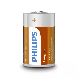 Single-use battery Philips LongLife Battery R20L2B/10