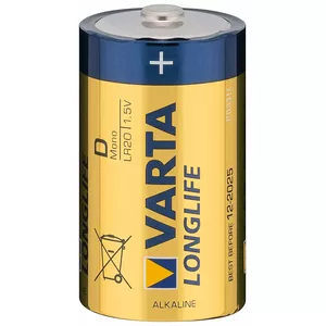 Батарейка Varta 4120 Longlife D Mono 1.5V — первичная цинк-углеродная D, 1.5 В