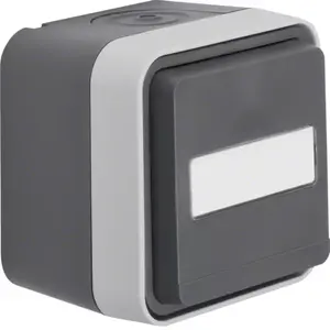 Розетка Type F berker 47413515, IP55, 250 В, 16 А, серый, термопластик, 76×76 мм