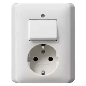 GIRA 017603 socket-outlet CEE 7/3 White