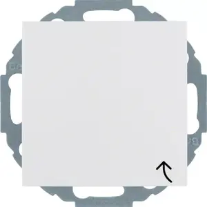 Wall plate / switch cover berker 47448989, white, pack of 10