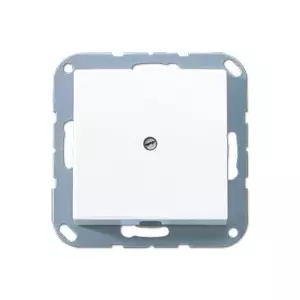 Kontaktligzda JUNG A 590 A WW — balta duroplasta korpuss, ieejas diametrs 1,3 cm