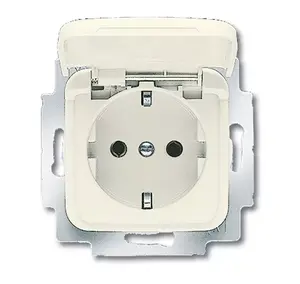 Busch-Jaeger 20 EUK-212 kontaktligzda CEE 7/3, 16A 250V, bēša