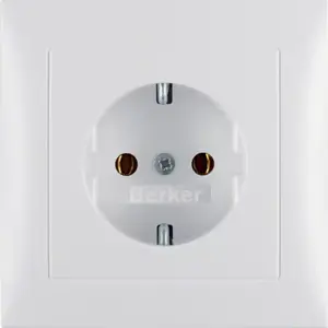 Розетка Berker 47429909 типа F, 16А 250В, белая
