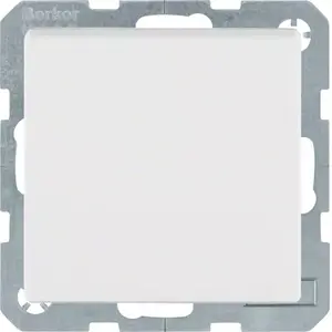Socket outlet, Berker Hager 47516089 — White, Duroplast housing, IP44, pack of 10