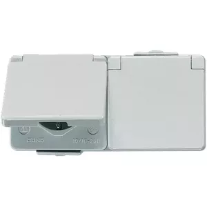 Kontaktligzda Type F Jung 622 WW — balta, duroplasta korpuss, 250 V / 16 A