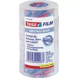 Līmējošā lente Tesa 57726-00000-01 15 mm x 33 m caurspīdīga, 6 gab. iep.