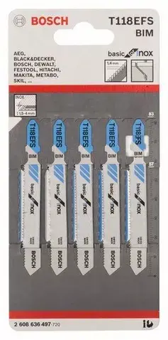 Полотно для лобзика Bosch 2 608 636 497 Photo 2