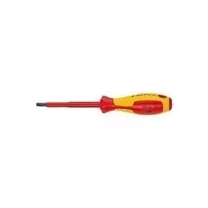 Screwdriver Knipex VDE T25 with 80 mm blade — insulated to DIN EN 60900