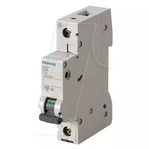 Siemens 5SL6116-6 Miniature Circuit Breaker, 1-Pole, B-Characteristic, 16A, 6kA